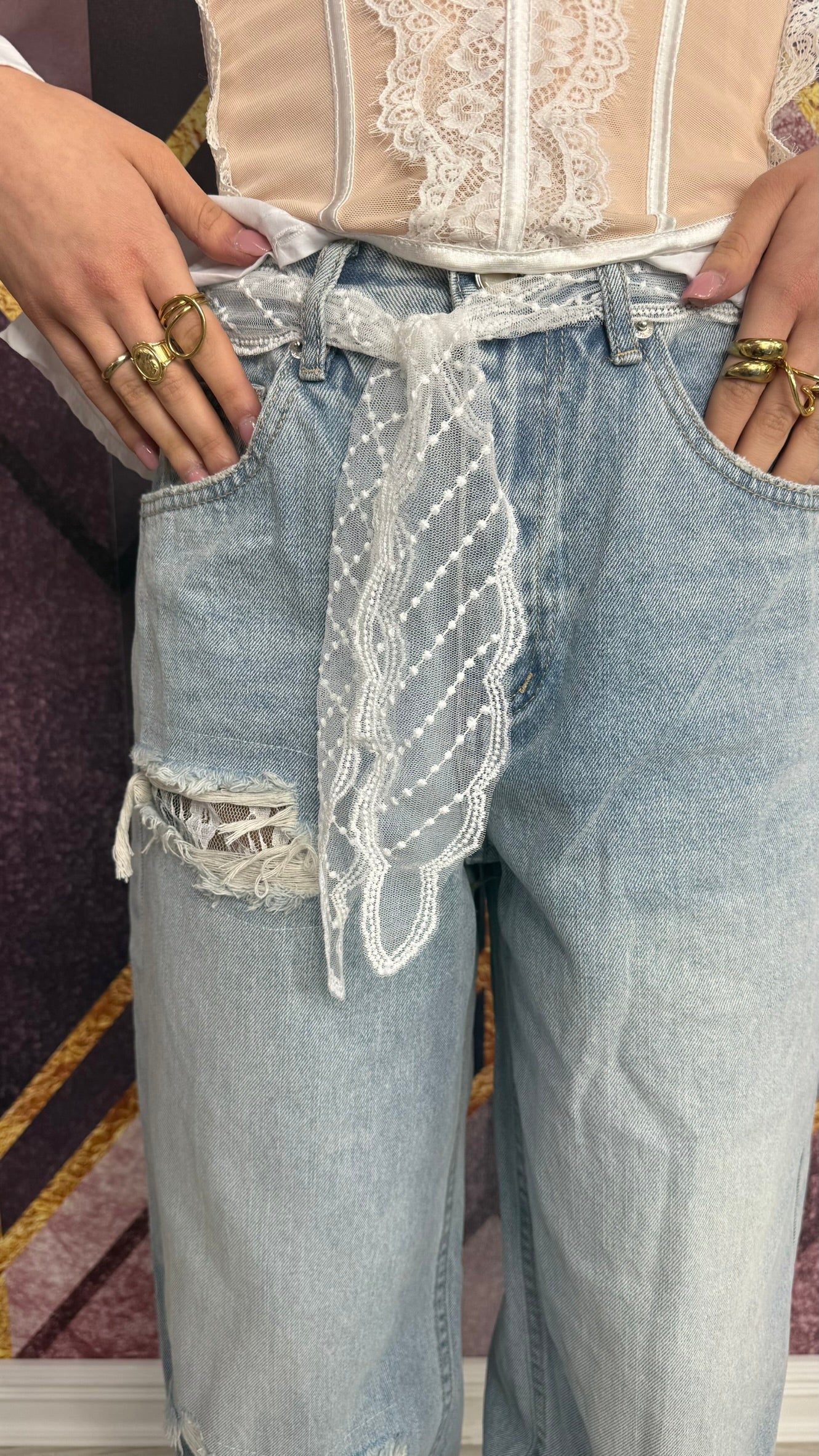 DENIM PIZZO