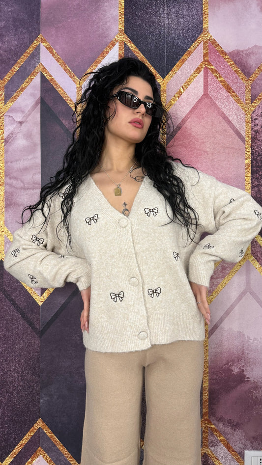 CARDIGAN FIOCCO VARI COLORI