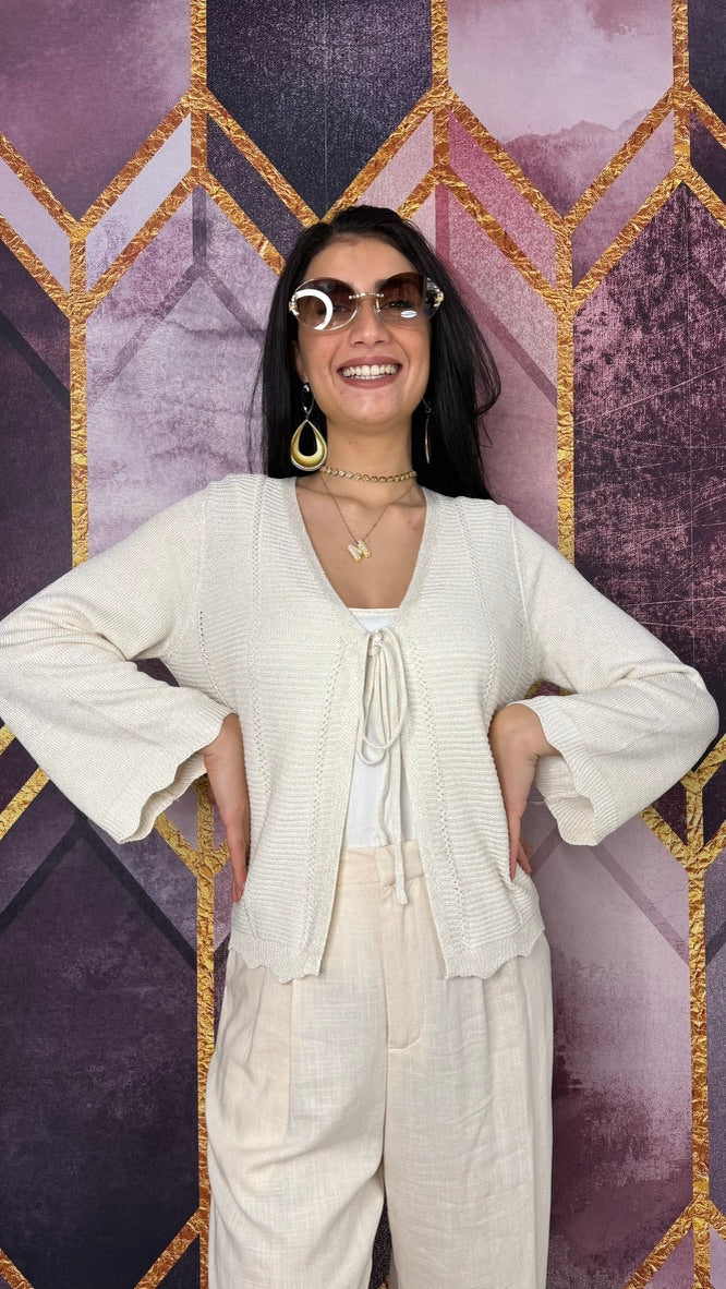 CARDIGAN IN FILO SOLEIL