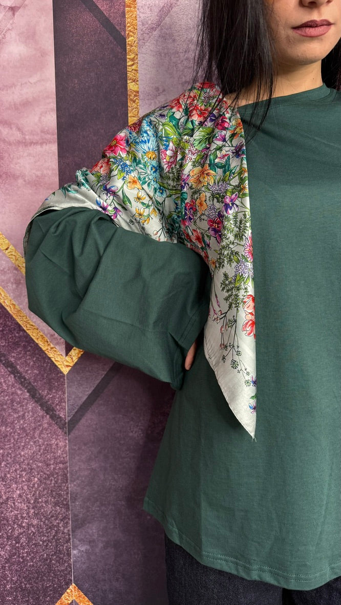 FOULARD FLOWERS VARI COLORI