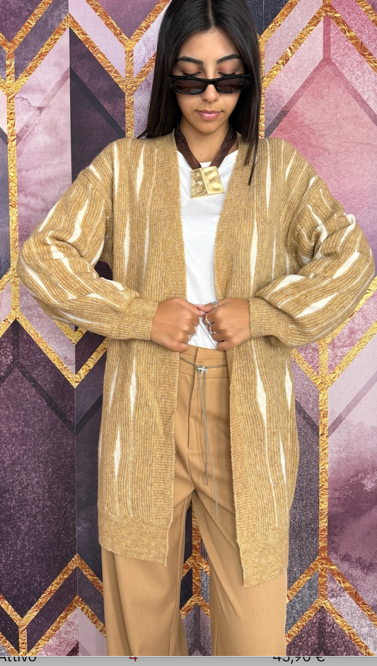 CARDIGAN ONDE VARI COLORI