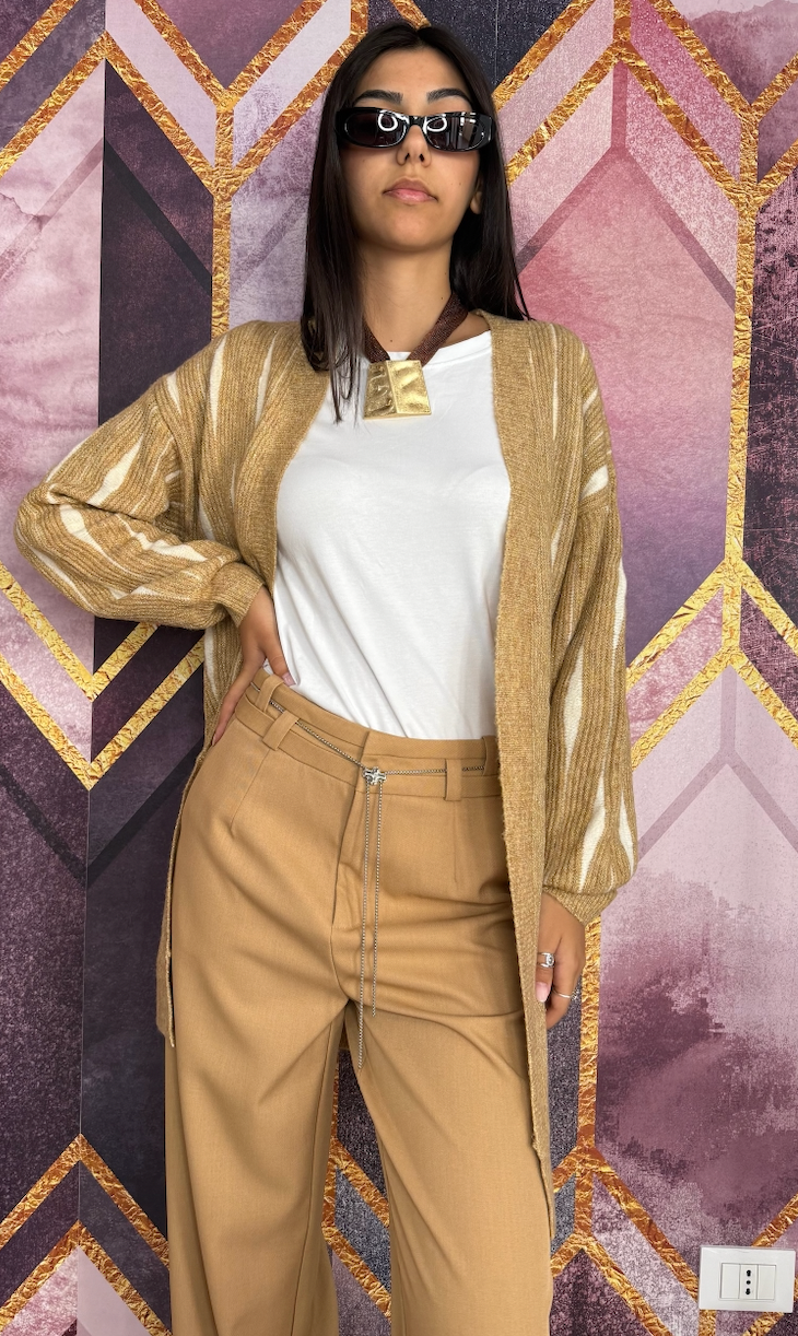 CARDIGAN ONDE VARI COLORI