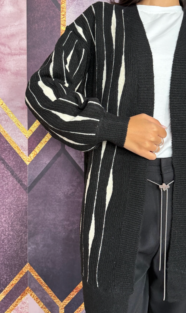 CARDIGAN ONDE VARI COLORI