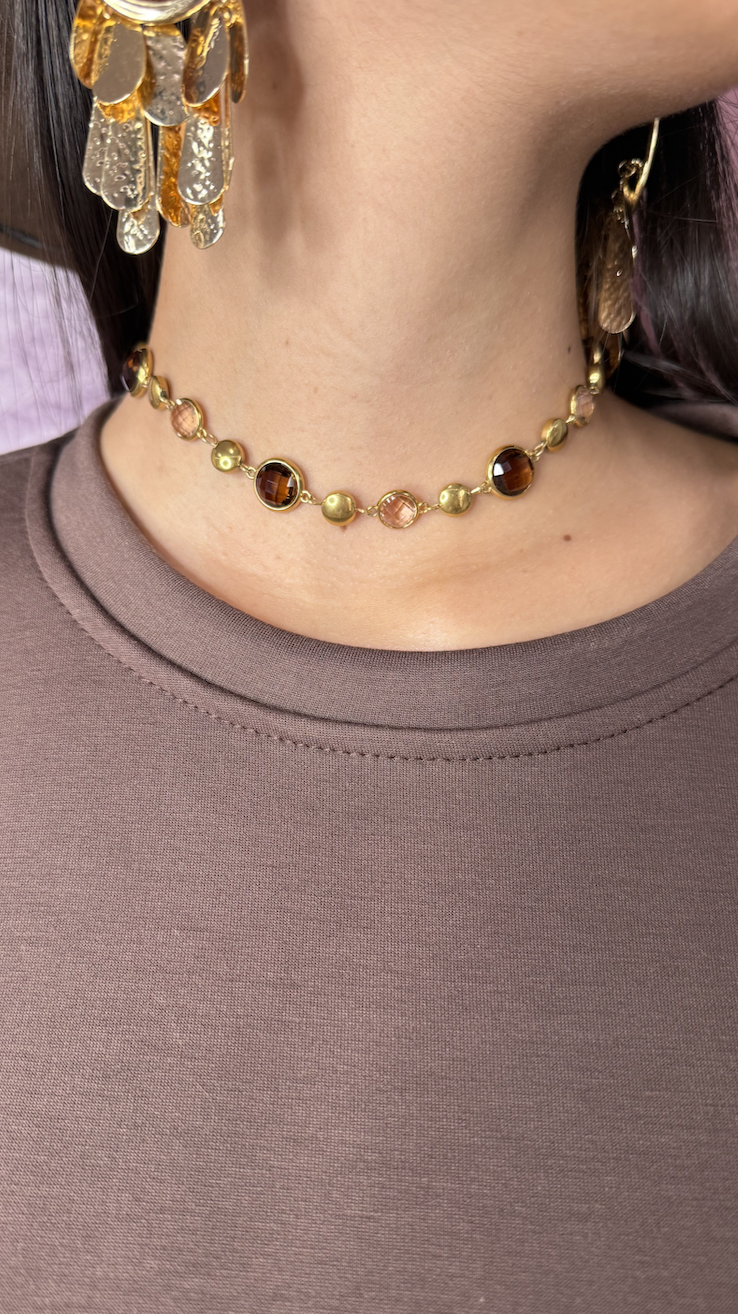 CHOKER PREZIOSA VARI COLORI