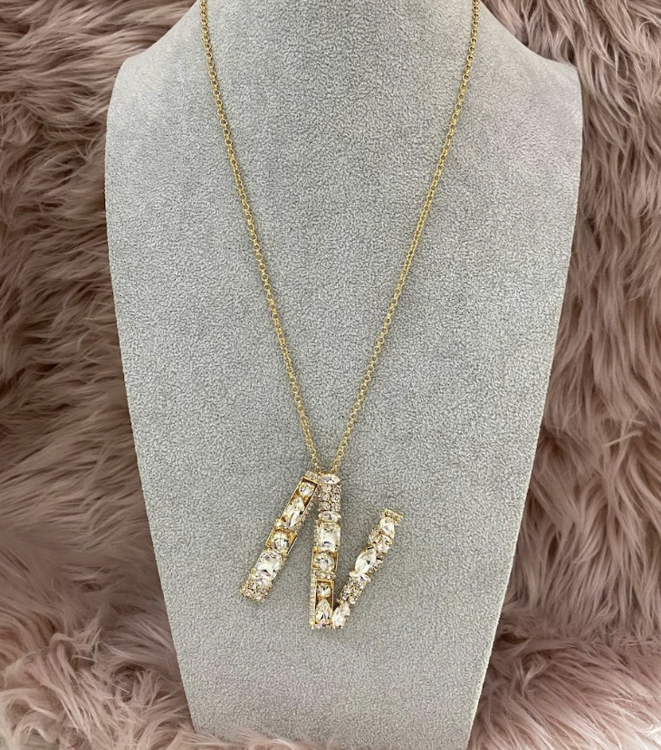 COLLANA CRYSTAL GLOW VARIE LETTERE