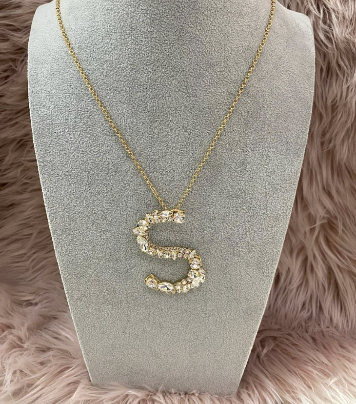 COLLANA CRYSTAL GLOW VARIE LETTERE