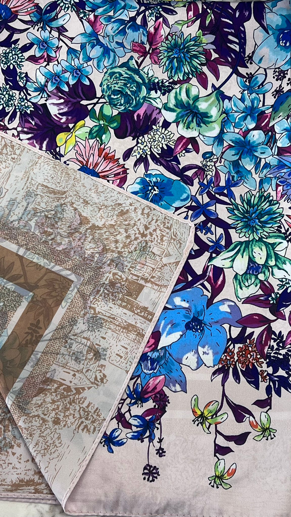 FOULARD FLOWERS VARI COLORI