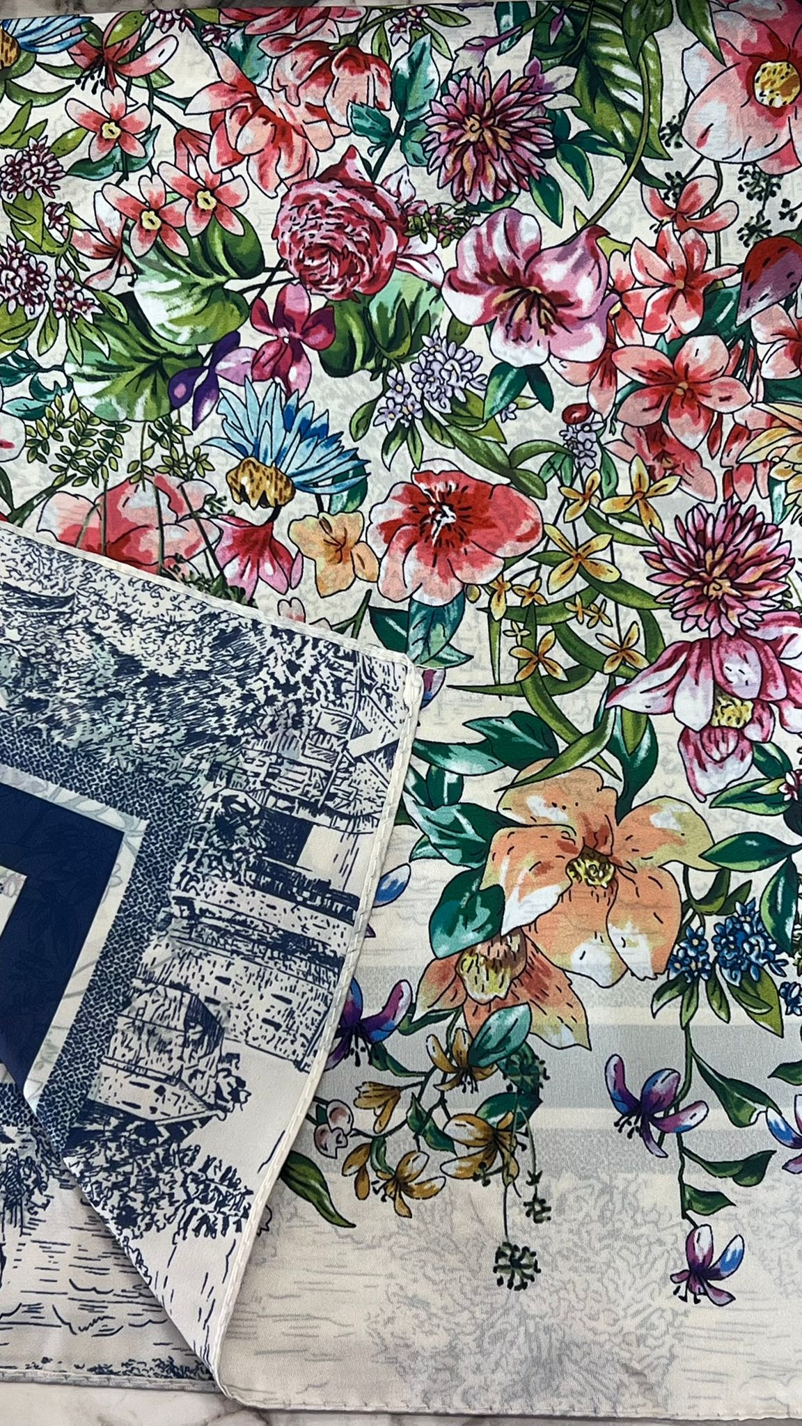 FOULARD FLOWERS VARI COLORI