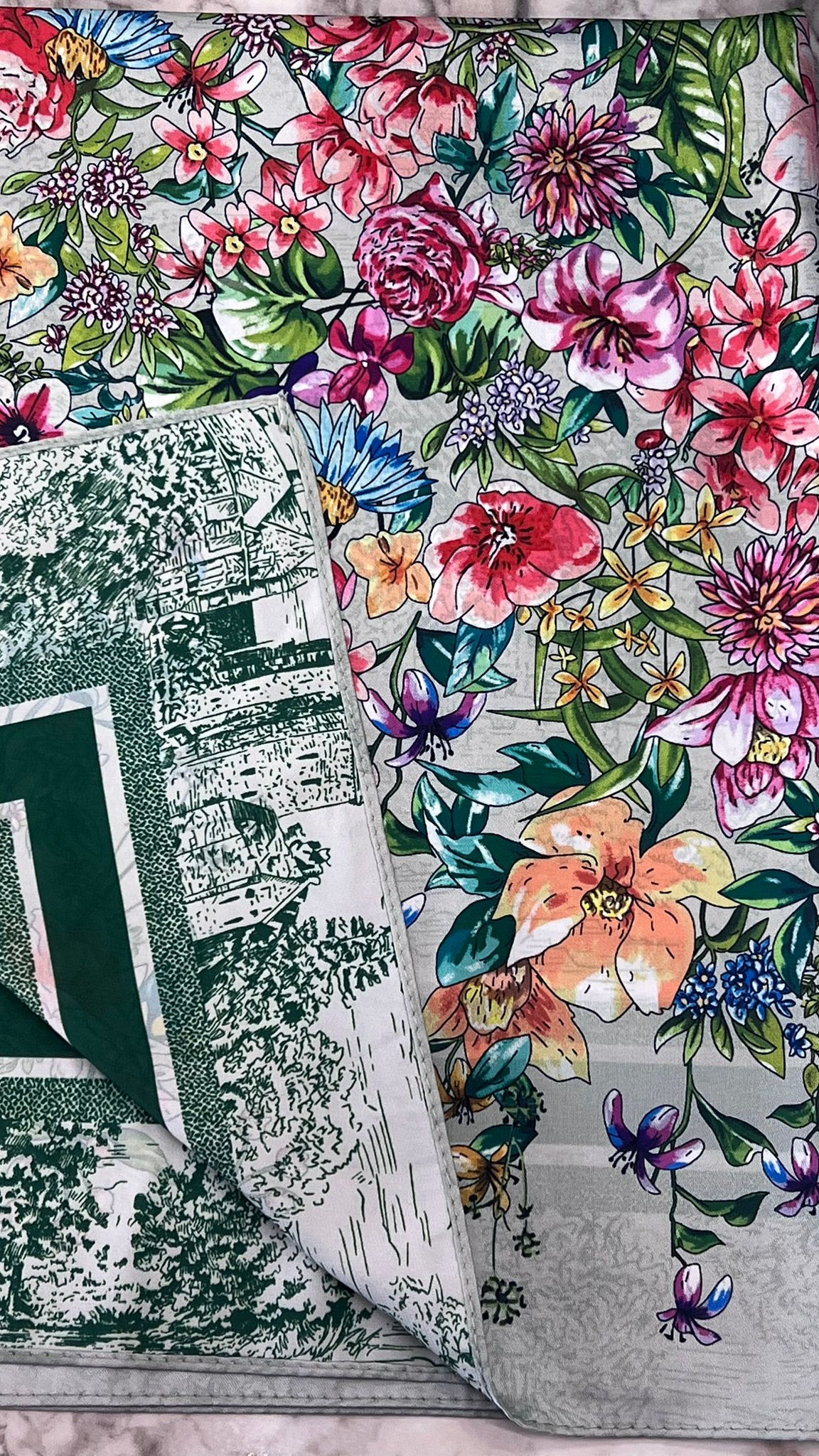 FOULARD FLOWERS VARI COLORI